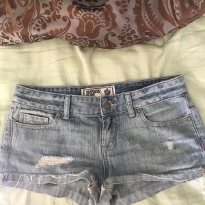Victoria secret pink light blue denim shorts pants